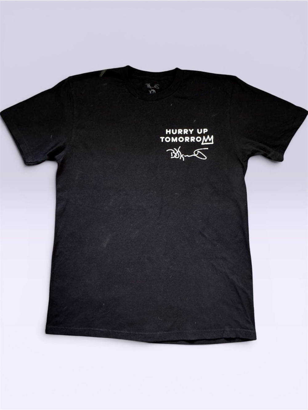 Hurry Up Tomorrow Black Graphic Short-Sleeve Tee - The Weeknd x Basquiat